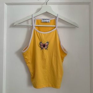 Cute yellow crop top from Street society.